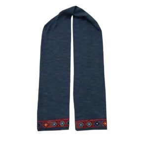 Balochi Bestickter Schal für Frauen Marineblau