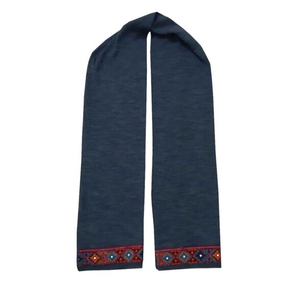 Balochi Bestickter Schal für Frauen Marineblau