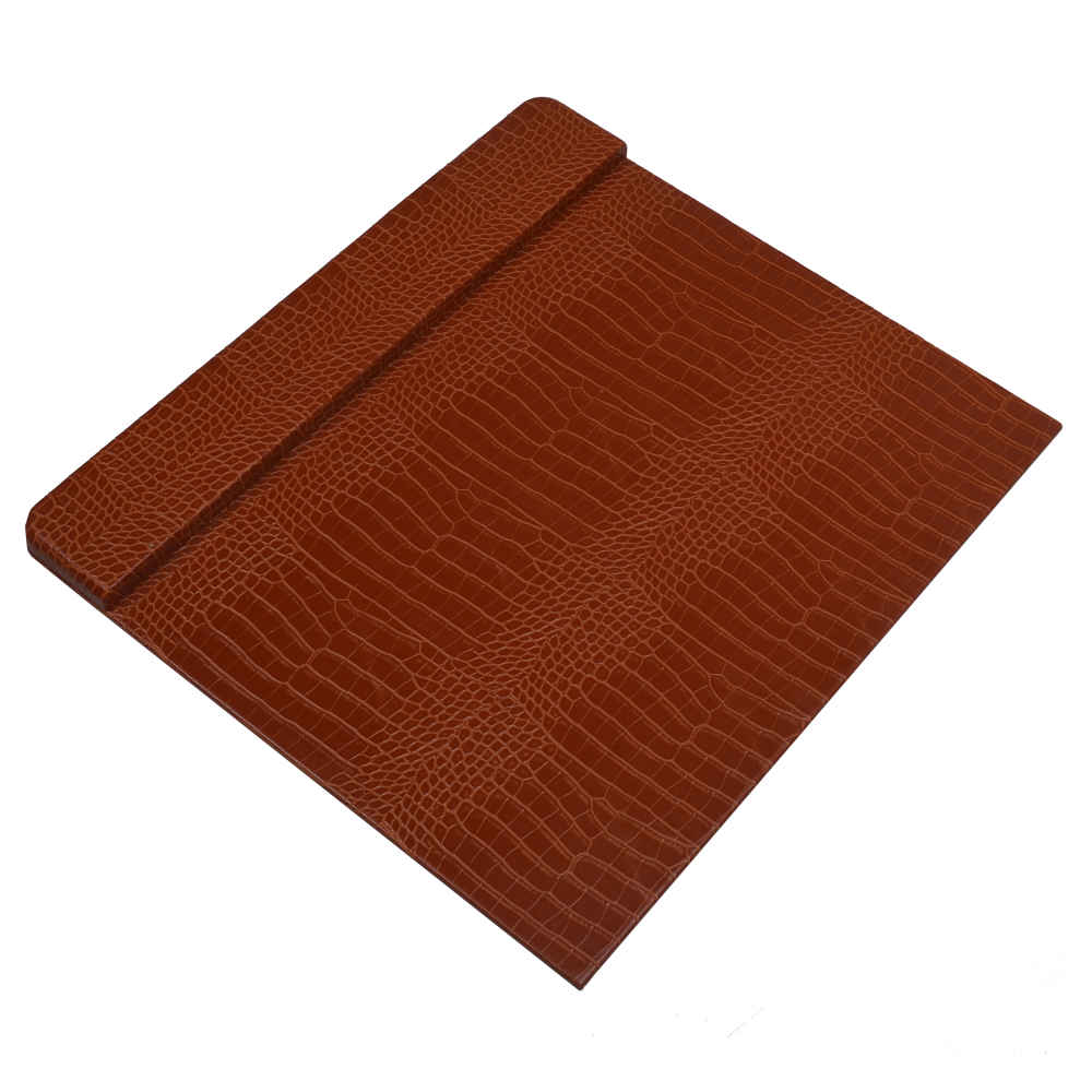 Braunes Leder-Schreibtisch-Set – 10-teiliges Set