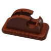 Braunes Leder-Schreibtisch-Set - 10-teiliges Set