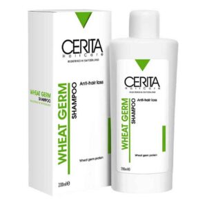 Cerita Anti-Haarausfall Weizenkeim Shampoo – Nährt die Kopfhaut, Reduziert Haarausfall (Packung mit 2)