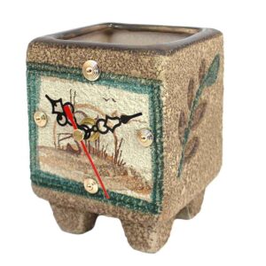 Keramik-Tischuhr Modell Vase