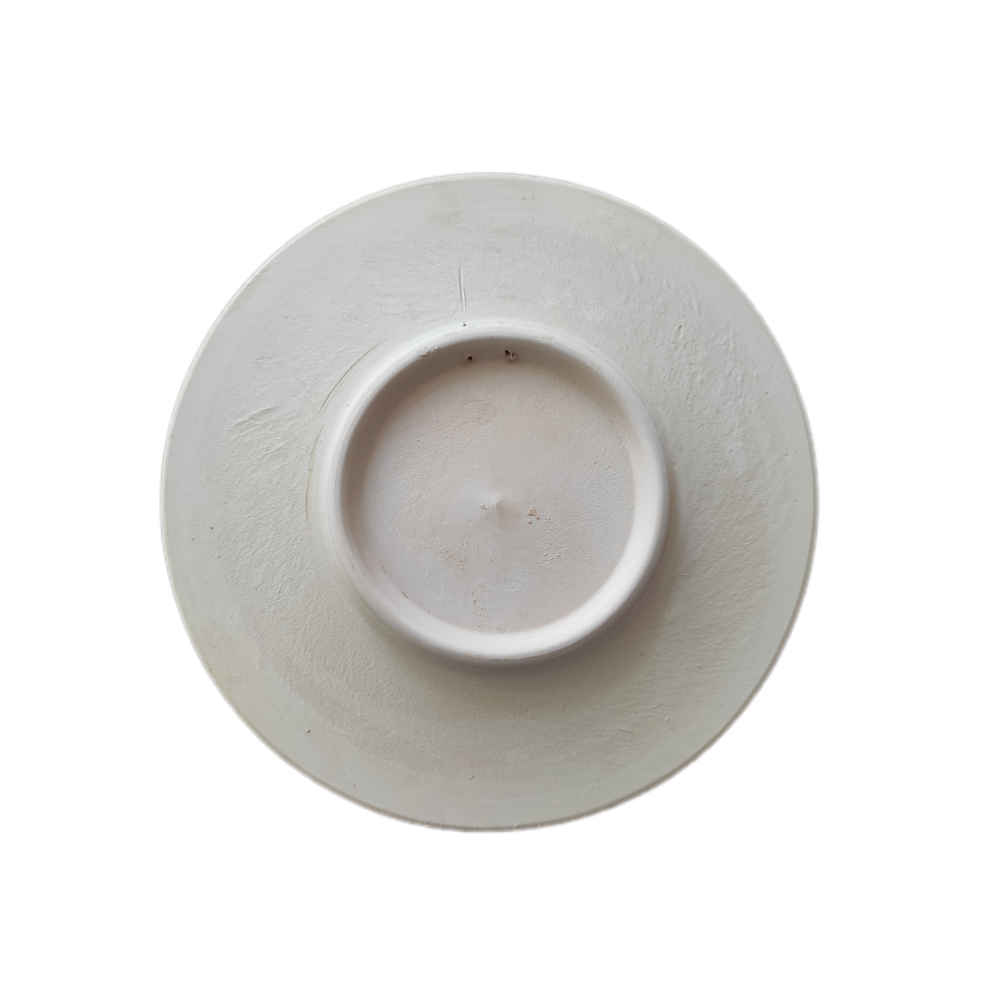 Dekorativer Keramikteller handgemalt Dot Art Aban