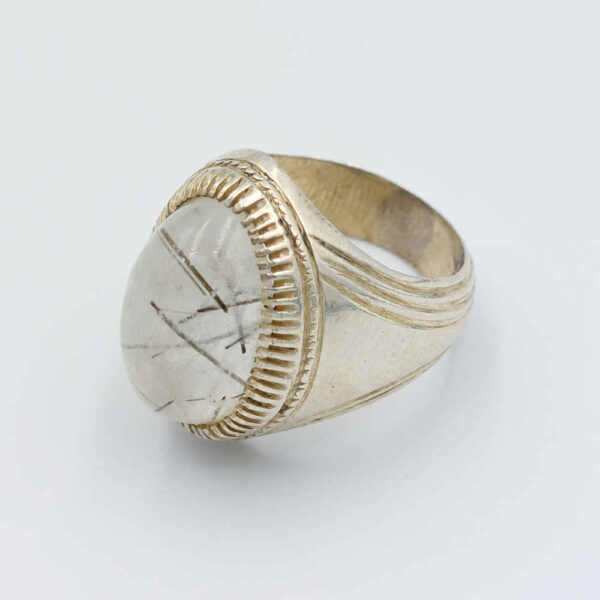 Persischer Dur-e Najaf Silberring für Herren Eleganz Ahad