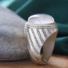 Persischer Dur-e Najaf Silberring für Herren Eleganz Ahmad