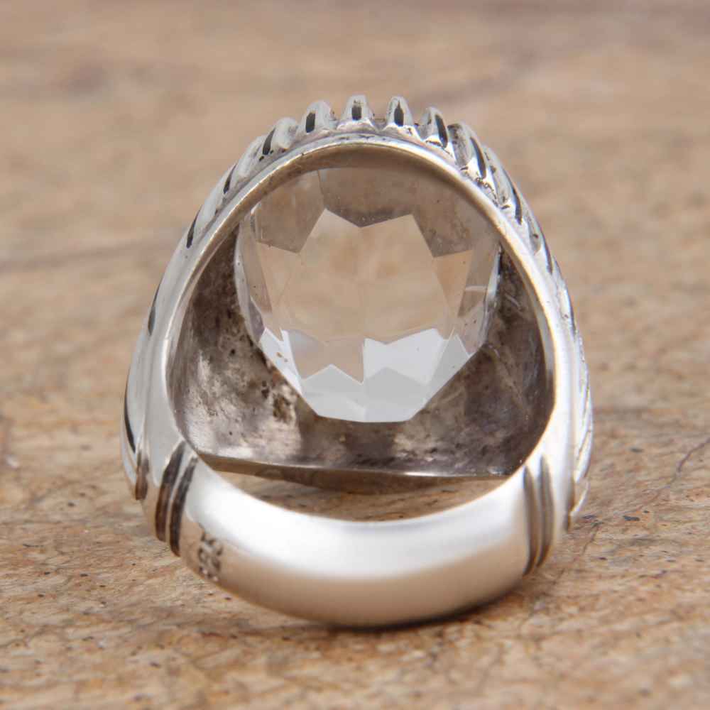 Persischer Dur-e Najaf Silberring für Herren Eleganz Emad