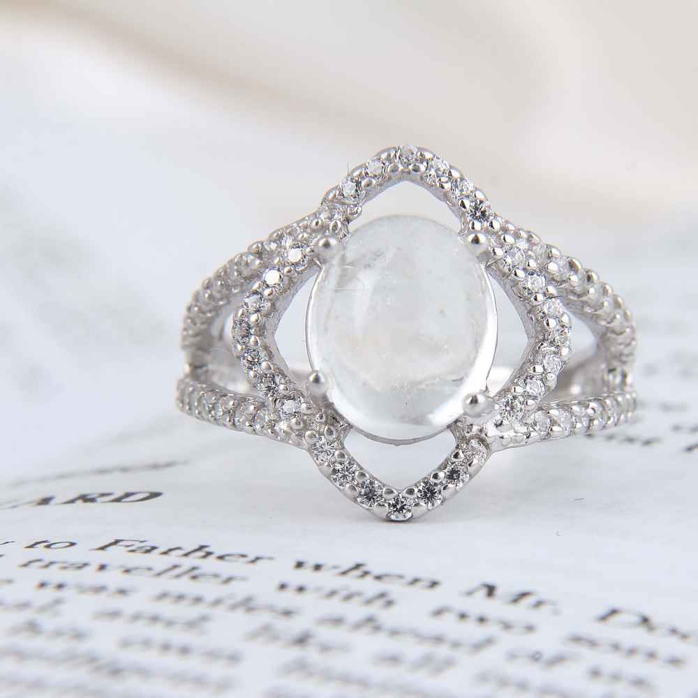 Dur-e Najaf Silberring für Damen Verlobung Bliss Hanieh