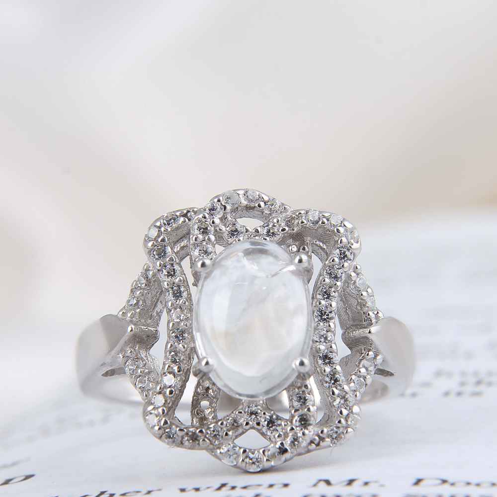 Dur-e Najaf Silberring für Damen Verlobung Bliss Mona