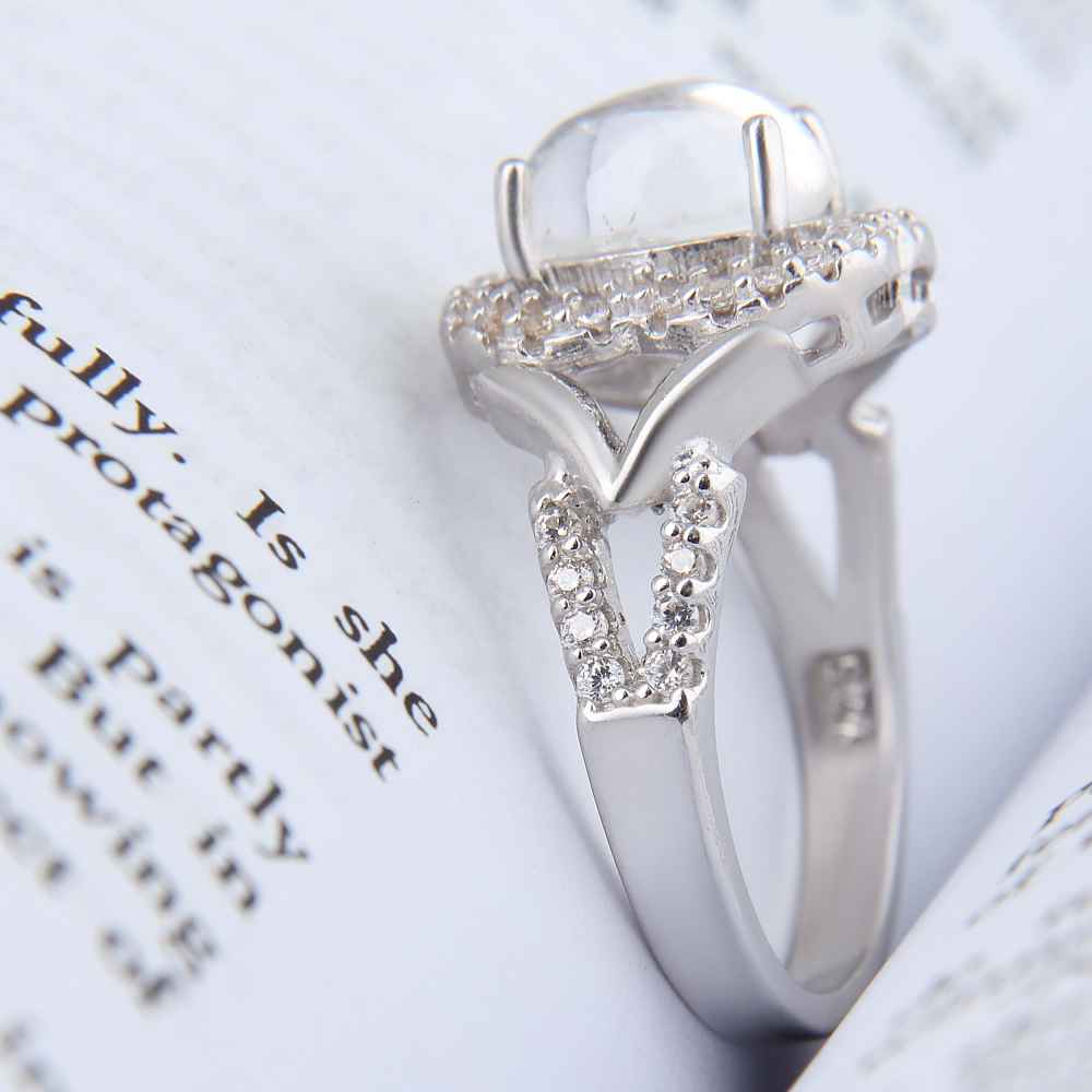 Dur-e Najaf Silberring für Damen Verlobung Bliss Reyhan