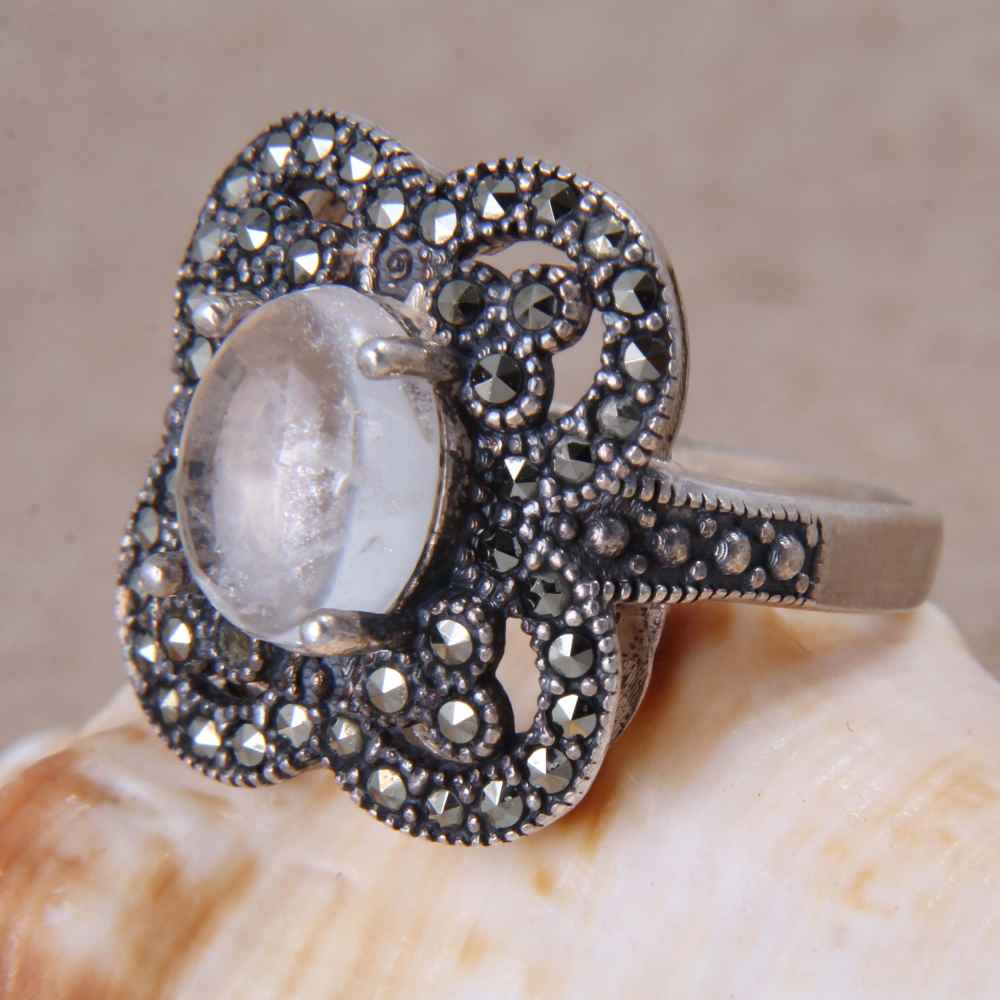 Dur-e Najaf Silberring für Damen Handgefertigt Yeganeh