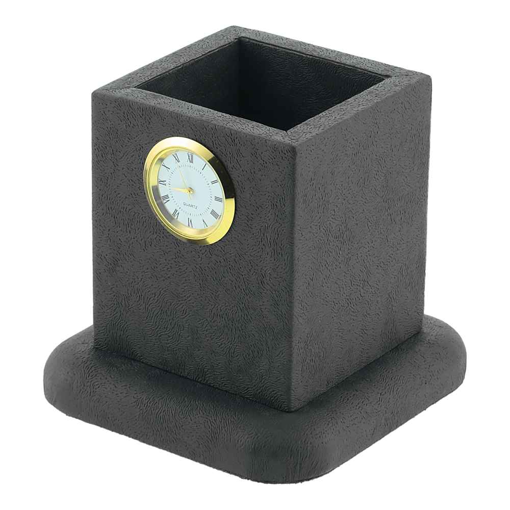 Graues Leder-Schreibtisch-Set – 14-teiliges Set