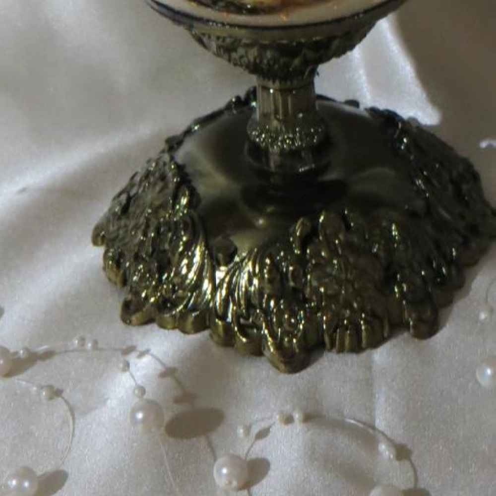 Persische dekorative handgemalte Straußenei-Schale – Pfau