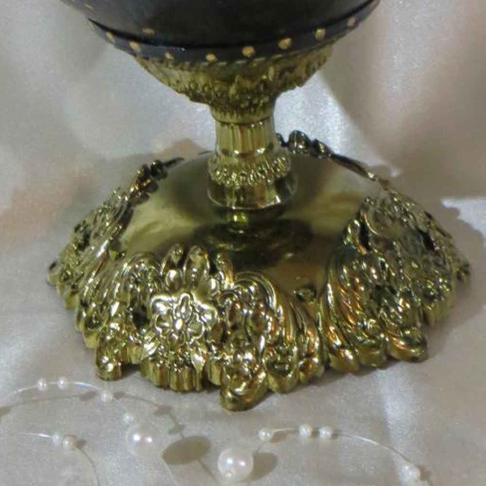 Persische dekorative handgemalte Straußenei-Schale – Gedicht