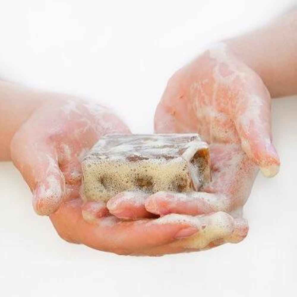 Natürliche Seifenbar für fettige Haut mit Kurkuma (x6)