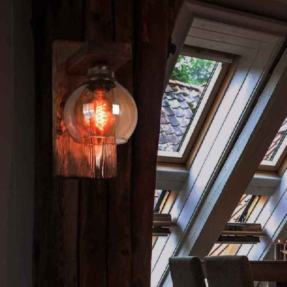 Holz Wandleuchte Modern und Minimalistisch Stil Gemütliche Ästhetik G18