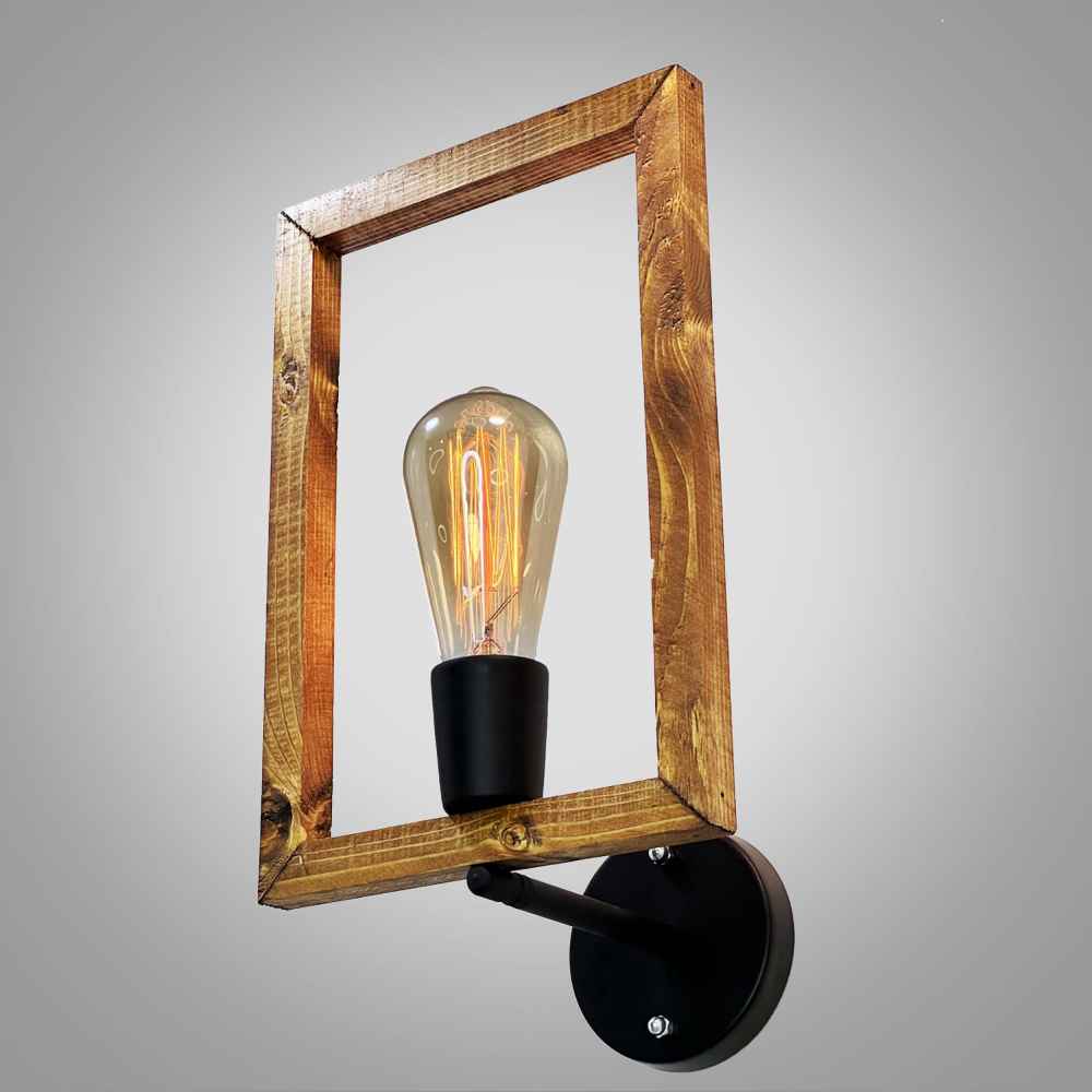 Holz Wandleuchte Modern und Minimalistisch Stil Gemütliche Ästhetik G12