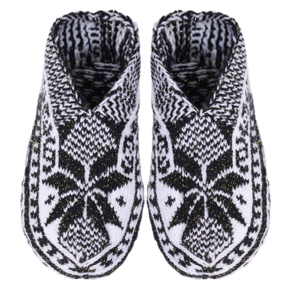 Aserbaidschanische Häkelslippers für Damen aus Acrylfaser, gestrickt in Lofera