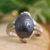Islamischer Hämatit-Silberring mit Hadid-Gemstone für Männer Yazdan