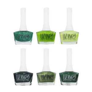 Halal-Nagellack Glitzer & Glänzende Oberfläche und Atmungsaktive Waldfarben (6x)