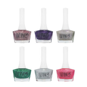 Halal-Nagellack Glitzer-Oberfläche und Atmungsaktive Schimmer-Farben (6x)