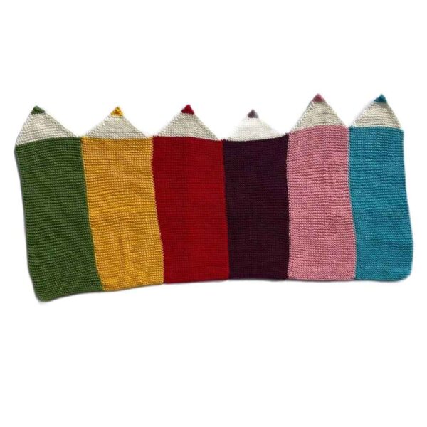 Handgewebter Boho-Makramee-Boden-Teppich – Bleistift-Design