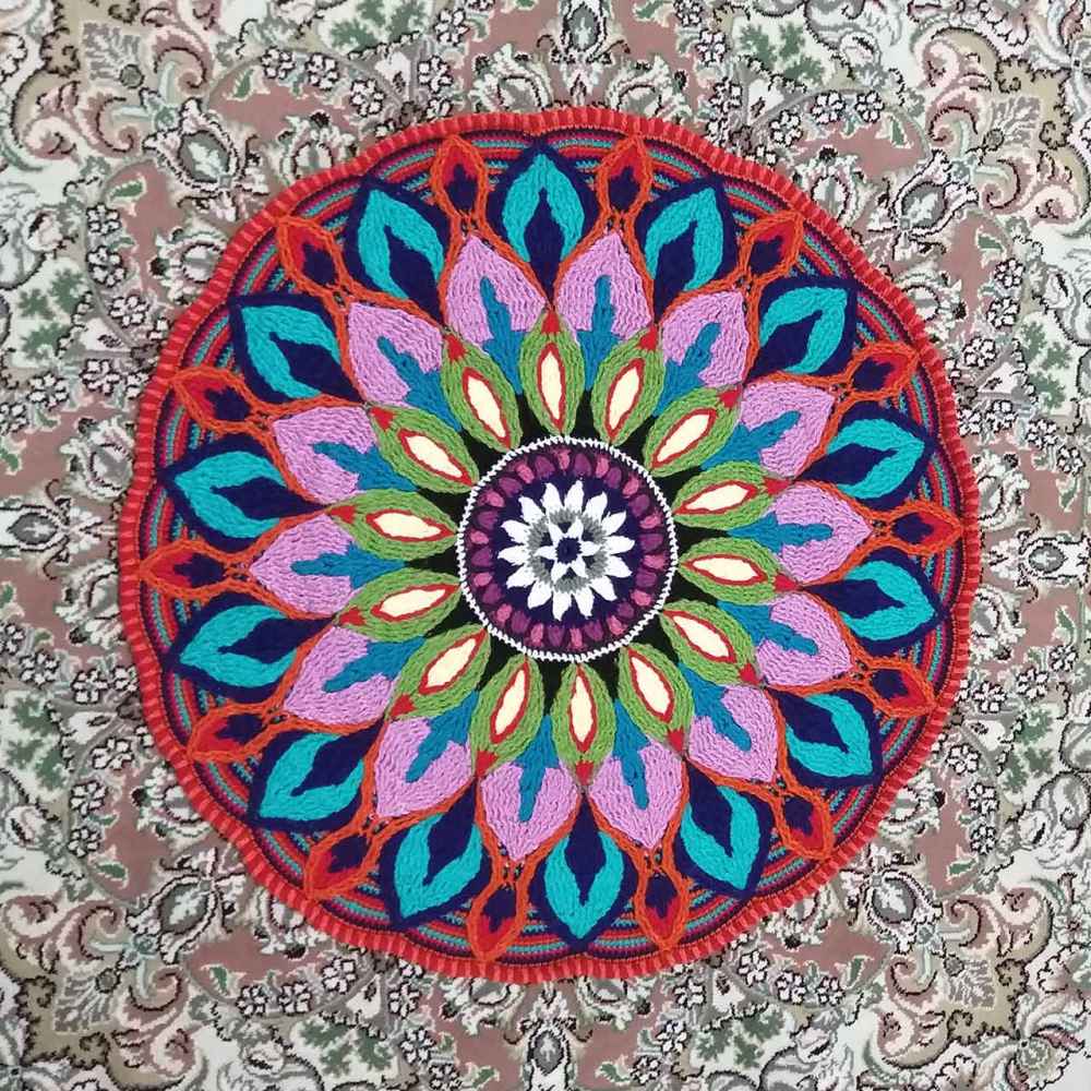 Handgewebter Boho-Makramee-Boden-Teppich – Karim-Muster