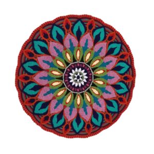 Handgewebter Boho-Makramee-Boden-Teppich – Karim-Muster