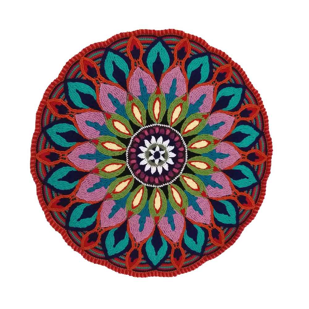 Handgewebter Boho-Makramee-Boden-Teppich – Karim-Muster