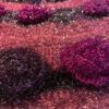 Handgewebter Boho-Makramee-Boden-Teppich – Rosenmuster