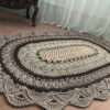 Handgewebter Boho-Makramee-Boden-Teppich – Tavoos-Design