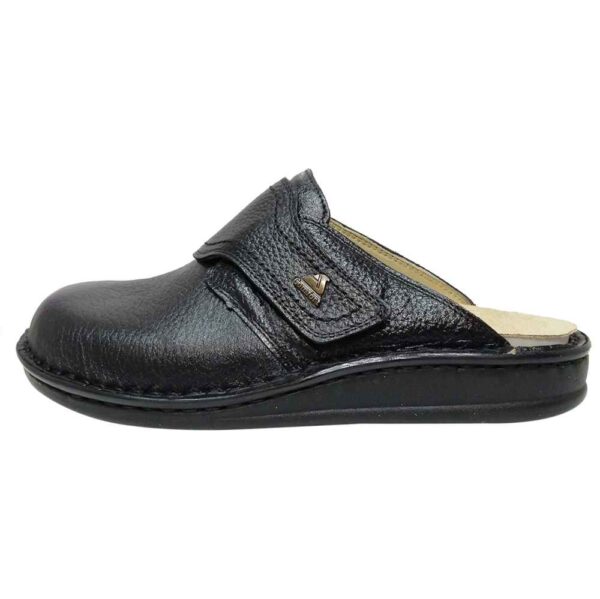 Nalain-Pantoletten im islamischen Stil aus echtem Leder für Herren – Schwarz