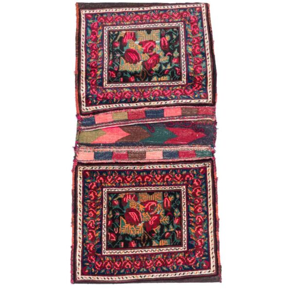 Vintage Persische Satteltasche – Handgewebt & Second-Hand Tōbrag - Hamoun
