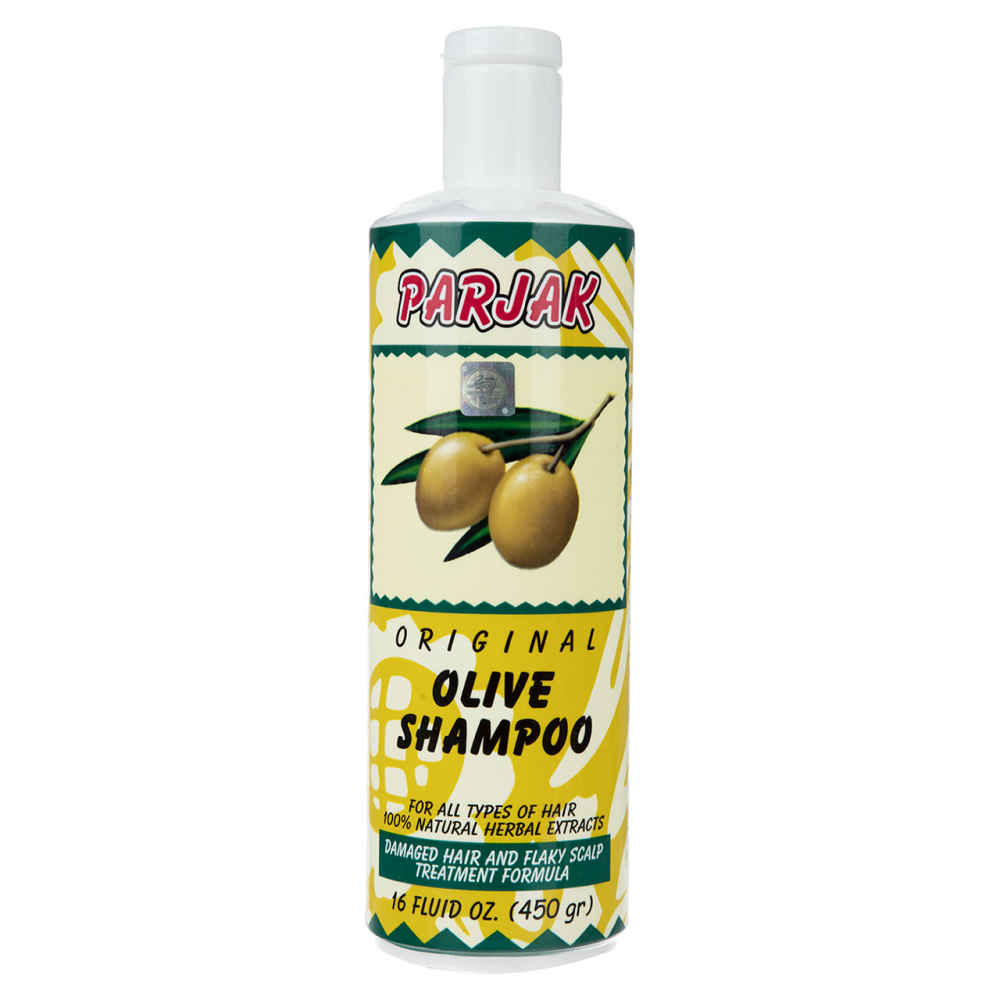 Parjak Oliven Shampoo für alle Haartypen – Feuchtigkeitsspendend & Nährend (Packung mit 4)