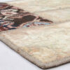 Vintage Persischer handgeknüpfter Patchwork-Teppich Creme