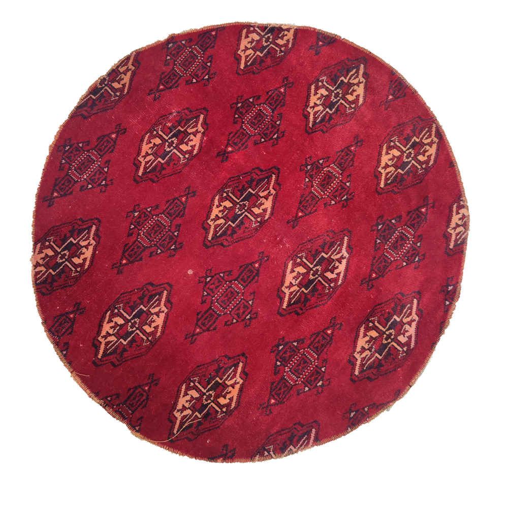 Vintage Persischer handgeknüpfter Patchwork-Teppich Laleh