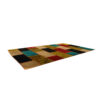 Vintage Persischer handgeknüpfter Patchwork-Teppich Regenbogen