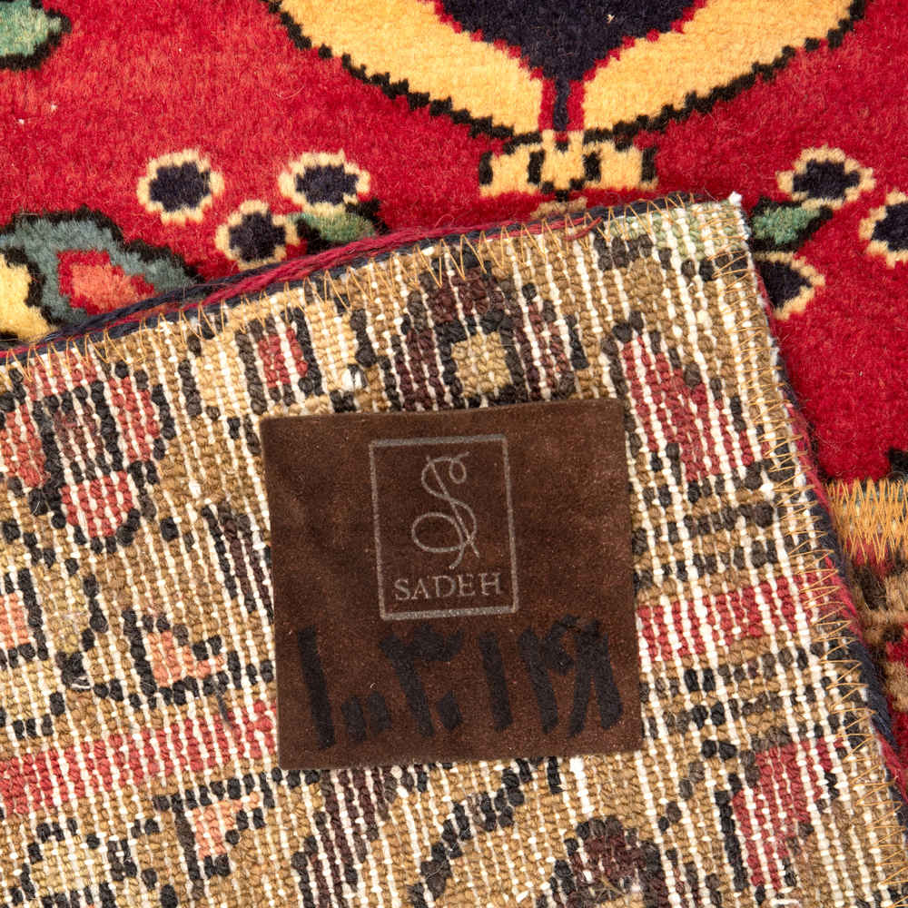 Vintage Persischer handgeknüpfter Patchwork-Teppich Vala