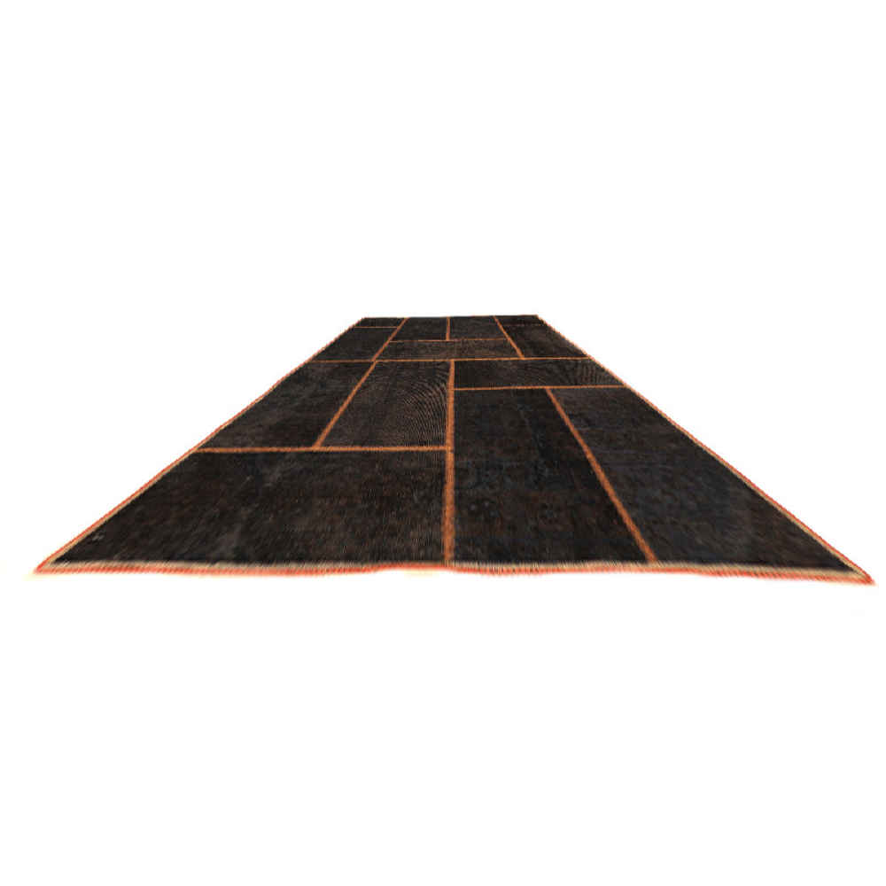 Vintage Persischer handgeknüpfter Patchwork-Teppich Vina