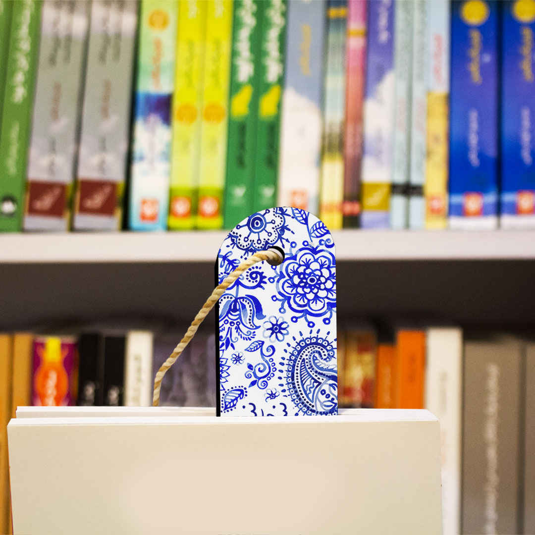 Künstlerisch persisch inspirierter Holz-Lesezeichen Termeh