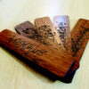 Persisch Kalligraphie Gedicht Holz-Lesezeichen - Set von 5