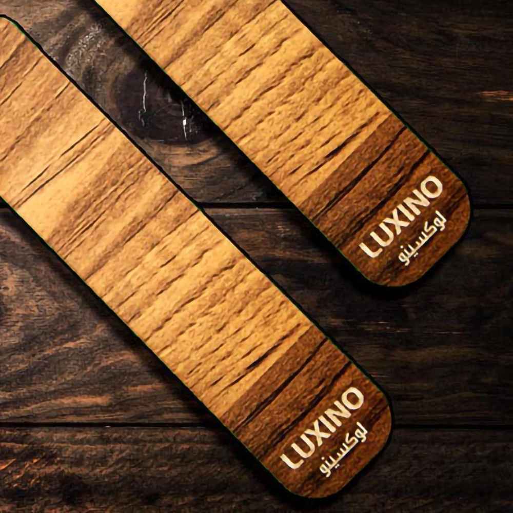 Künstlerisch persisch inspirierter Holz-Lesezeichen Khatoon – Set von 2