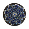 Dekorativer Keramikteller handgemalt Dot Art Meer