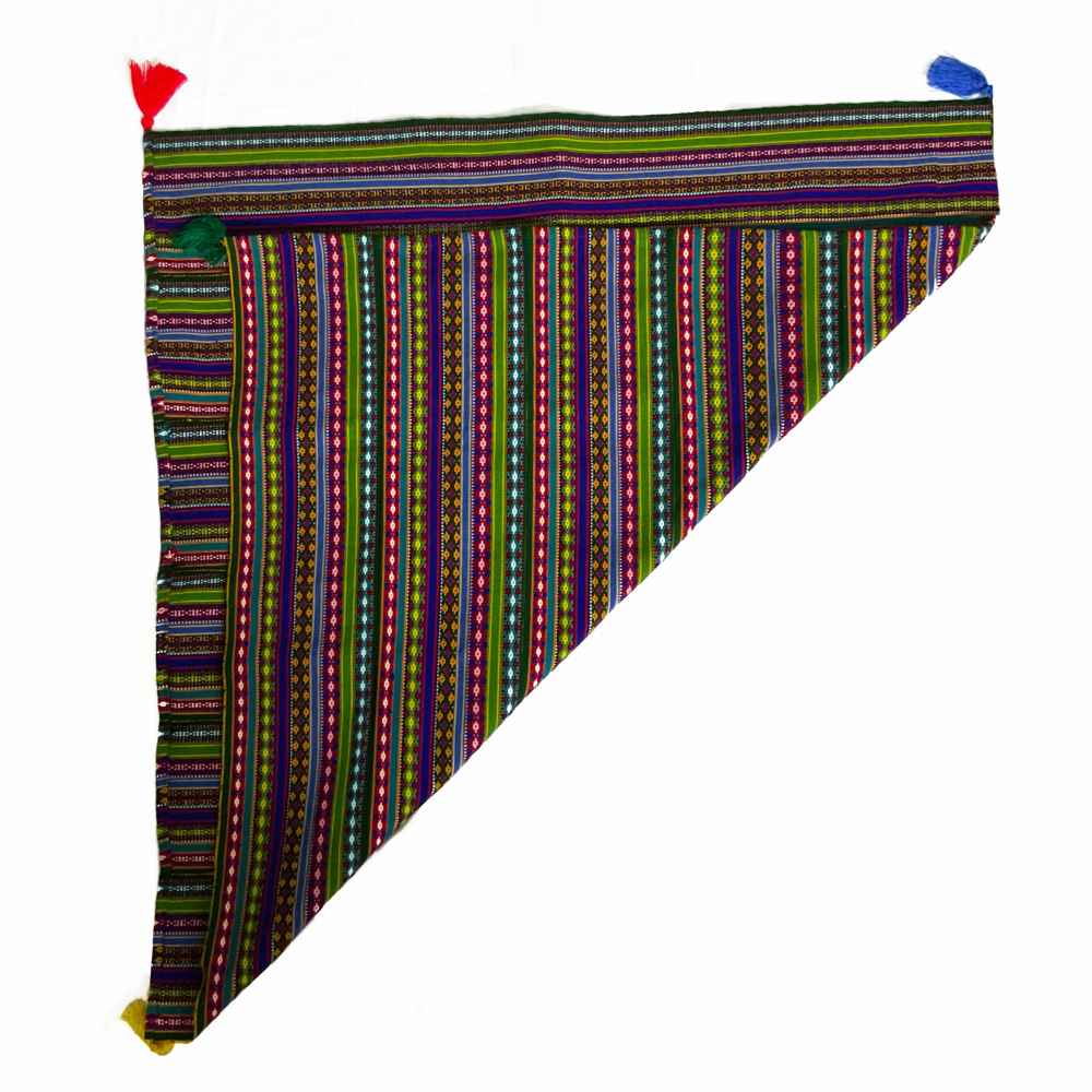 Authentischer persischer Jajim flachgewebter gestreifter Teppich Dario