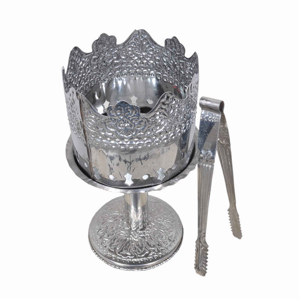 Esfand- und Bakhoor-Brenner – Klassischer Stahl Rumi-Design