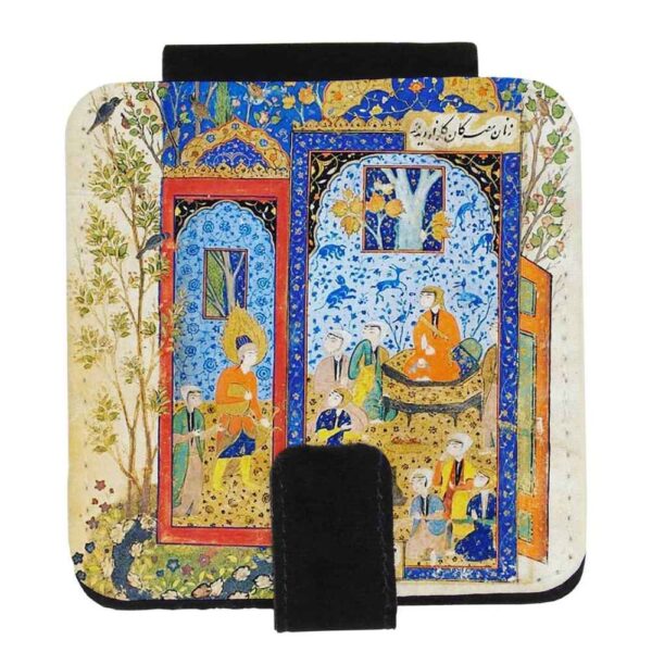 Taschenspiegel mit persisch inspiriertem Miniaturkunst-Design