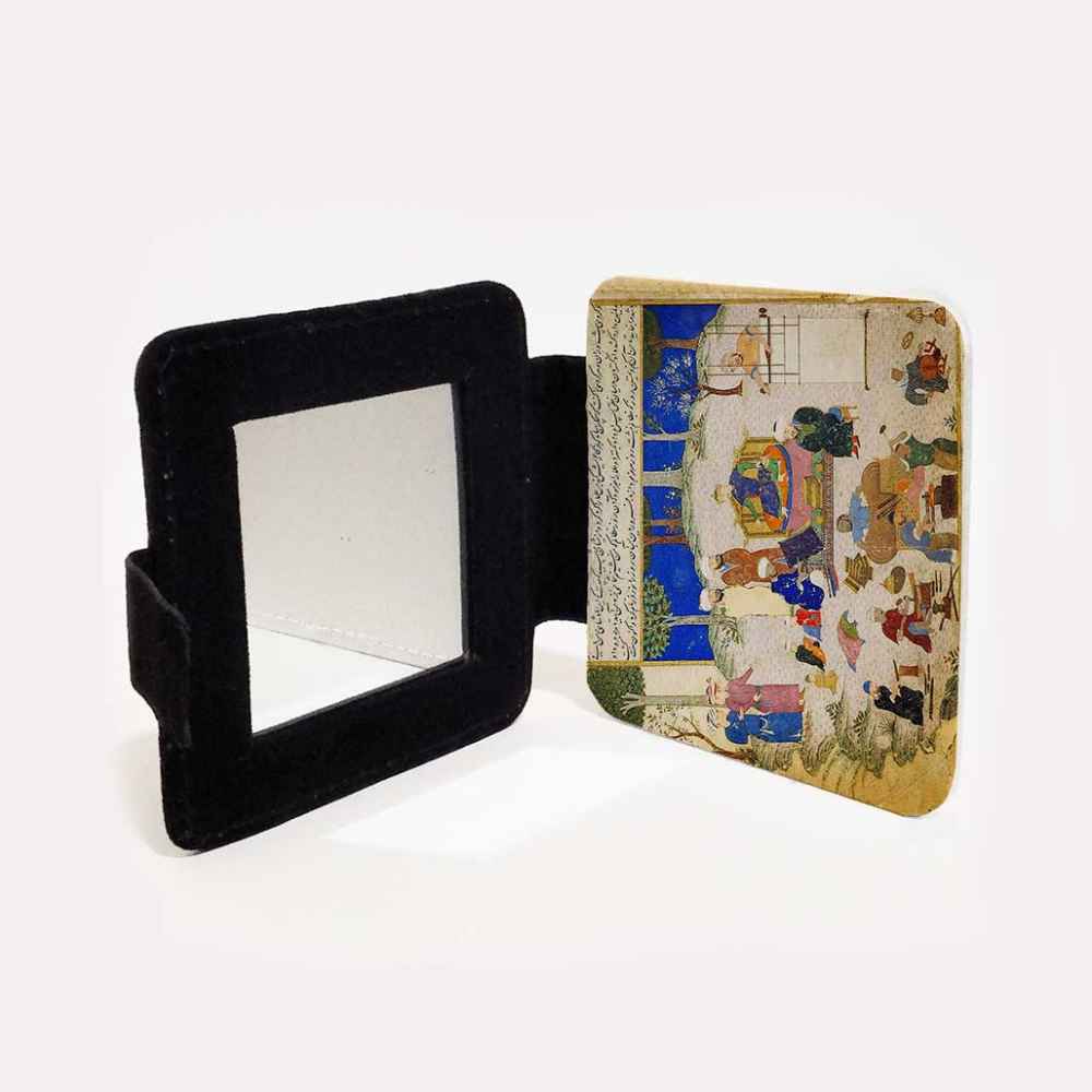 Taschenspiegel mit persisch inspiriertem Negar-Muster