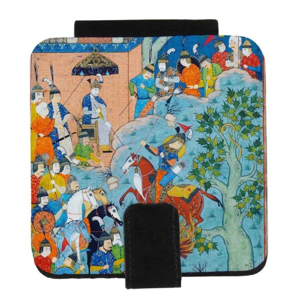 Taschenspiegel mit persisch inspiriertem Negargari-Muster