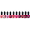 Halal-Nagellack Glänzende & Glitzer-Oberfläche und Atmungsaktive Rosa-Farben (10x)