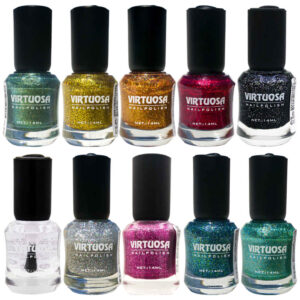 Halal-Nagellack Glitzer-Oberfläche und Atmungsaktive Regenbogen-Farben (10x)