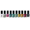 Halal-Nagellack Glitzer-Oberfläche und Atmungsaktive Regenbogen-Farben (10x)